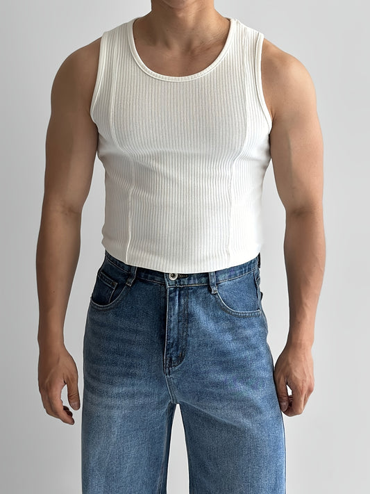 Men's Solid Tank Top